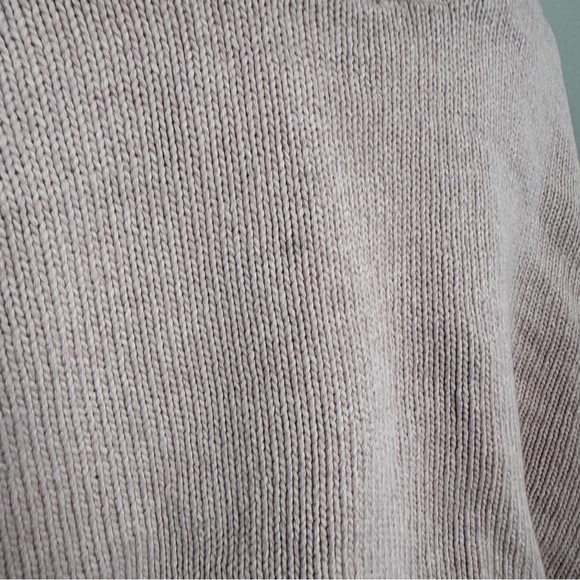 Free People Pink Oversized Cropped Sweater Knit Slouchy Pullover S - Picture 5 of 7